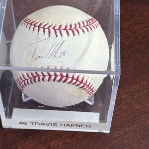 MLB Cleveland Indians Travis Hafner #48 Autographed Signed Baseball Spring 2008